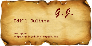 Gál Julitta névjegykártya